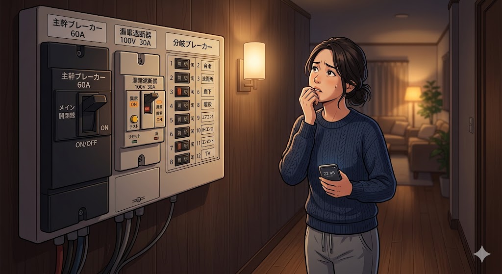ブレーカーがすぐ落ちる？漏電のサインかも