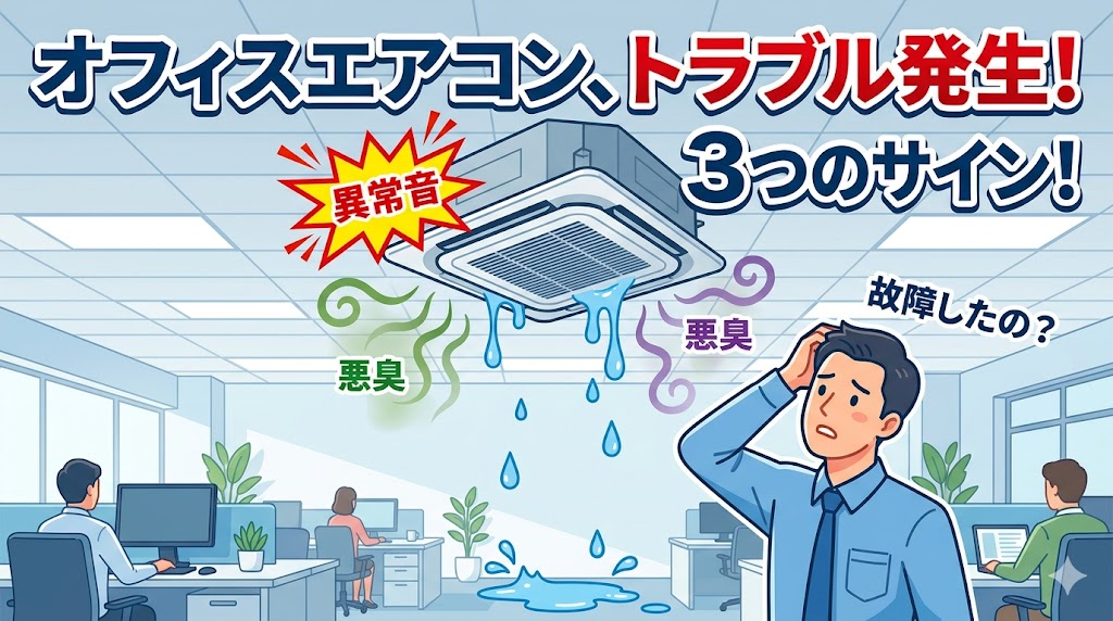 業務用エアコンの水漏れ・悪臭・異音