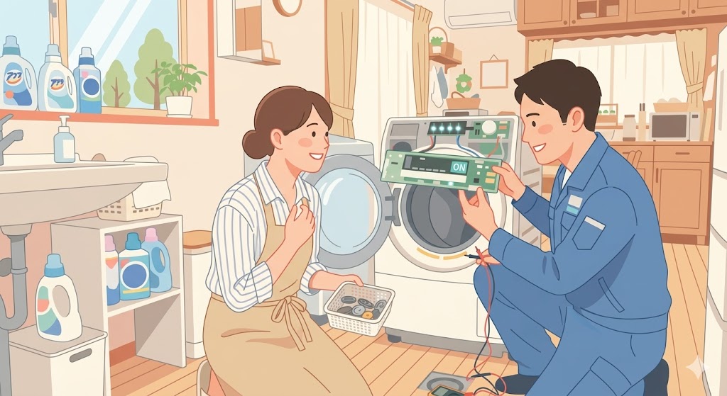 洗濯機が電源オフのまま動かない