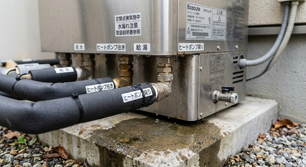本体や配管からの水漏れ
