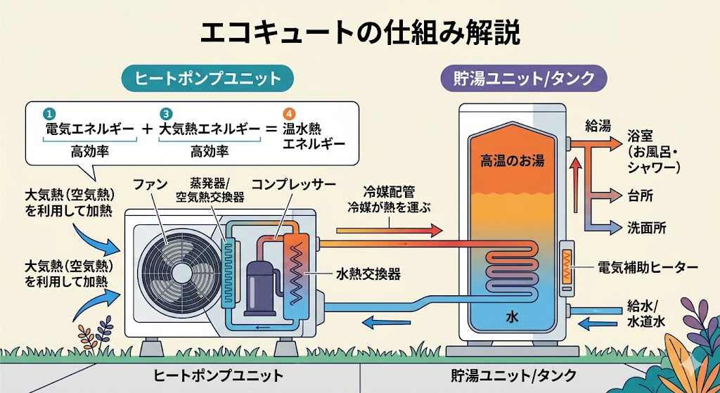 エコキュートの仕組み概要