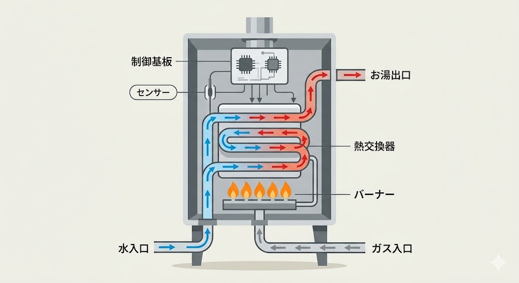給湯器の仕組み