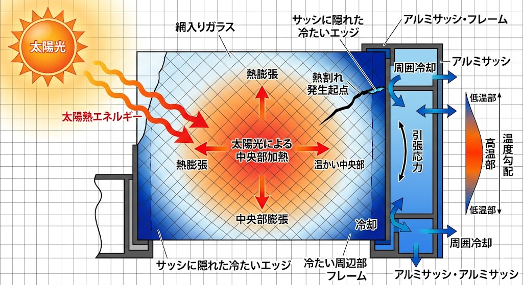ガラスの熱割れとは！？
