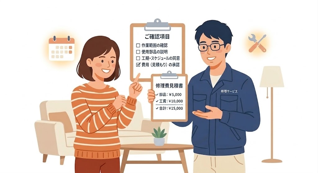STEP3：現地見積もり・ご納得後に作業開始