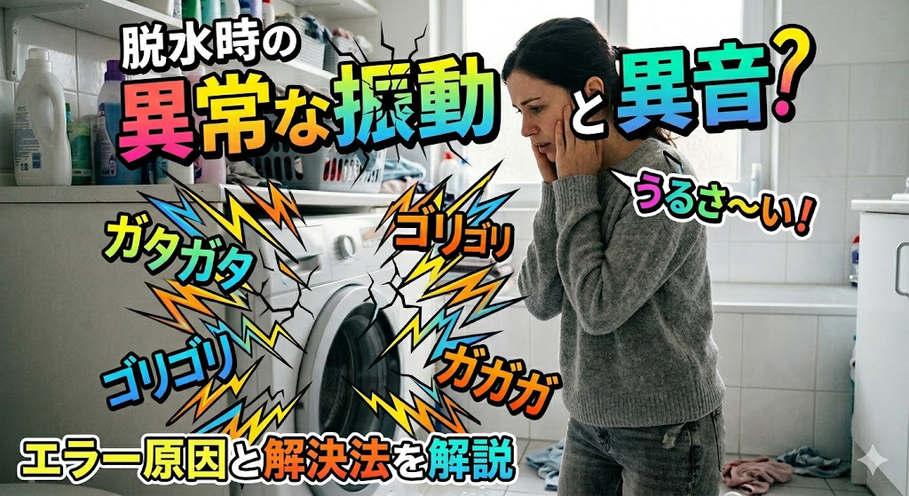 洗濯機の脱水時に異常な振動や異音が？