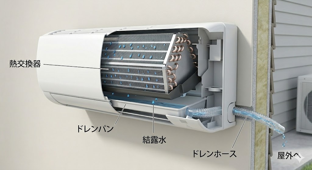 エアコンの内部構造概要