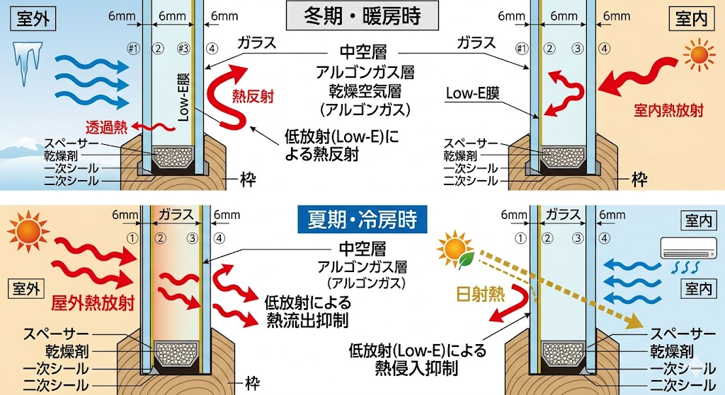 複層ガラスの仕組み