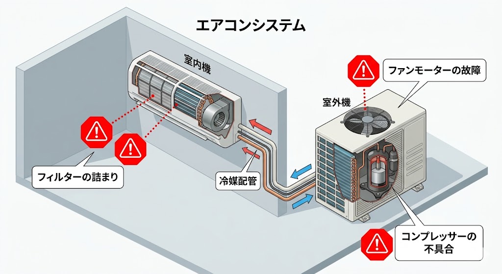 エアコンのトラブル
