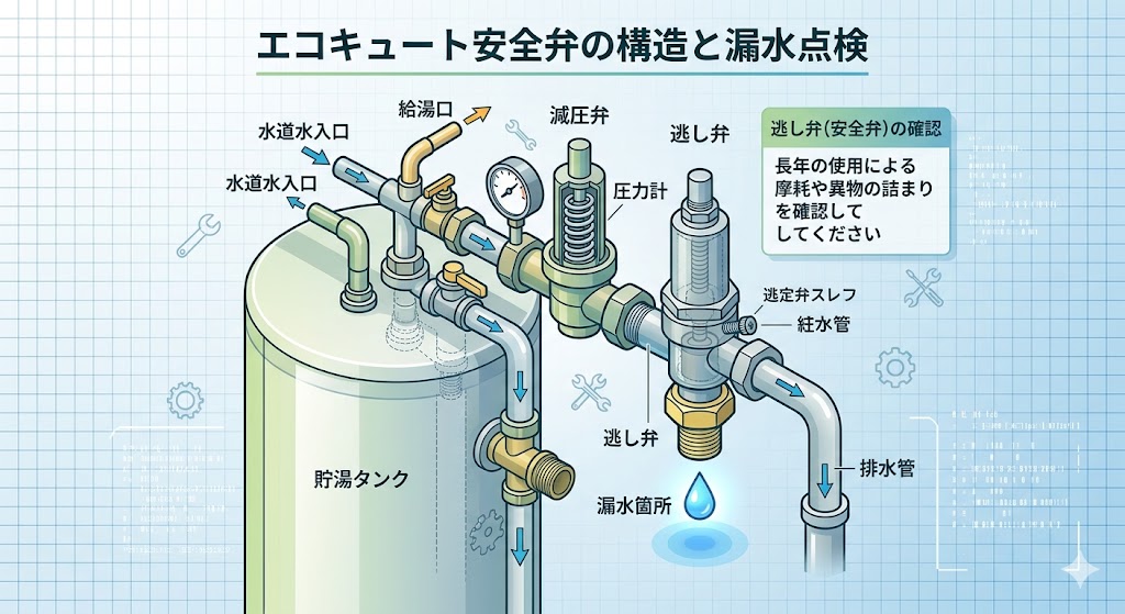 パッキンや弁の不具合