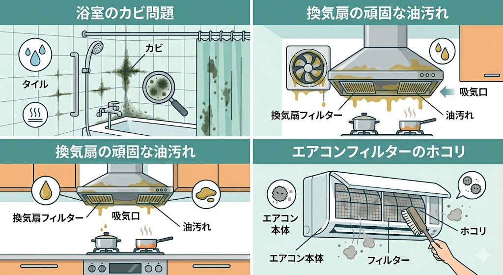 ご家庭でよくある汚れ