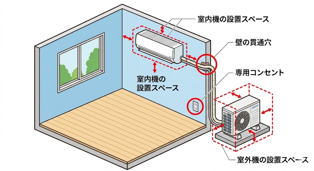 設置スペースの確保