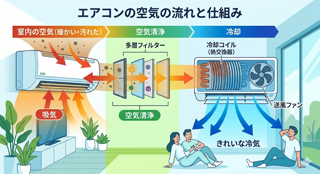 空気の流れ