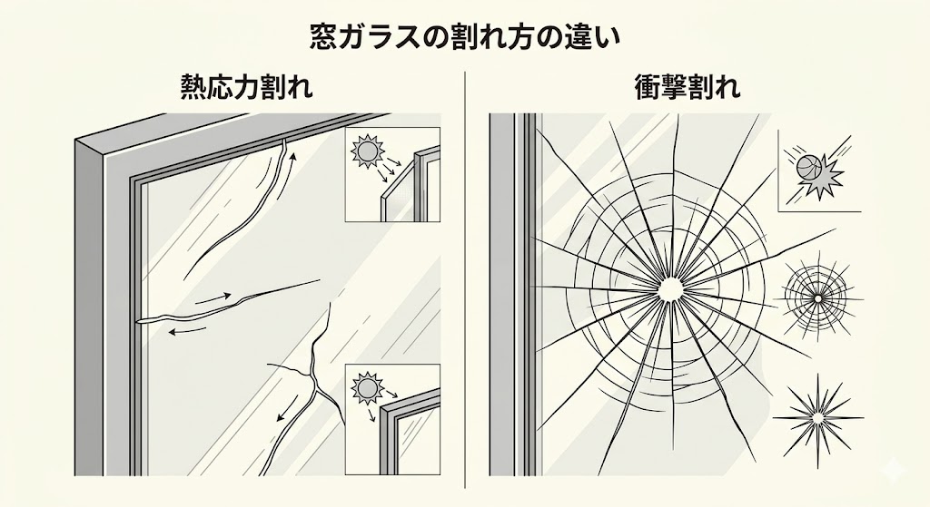 割れ方の違い