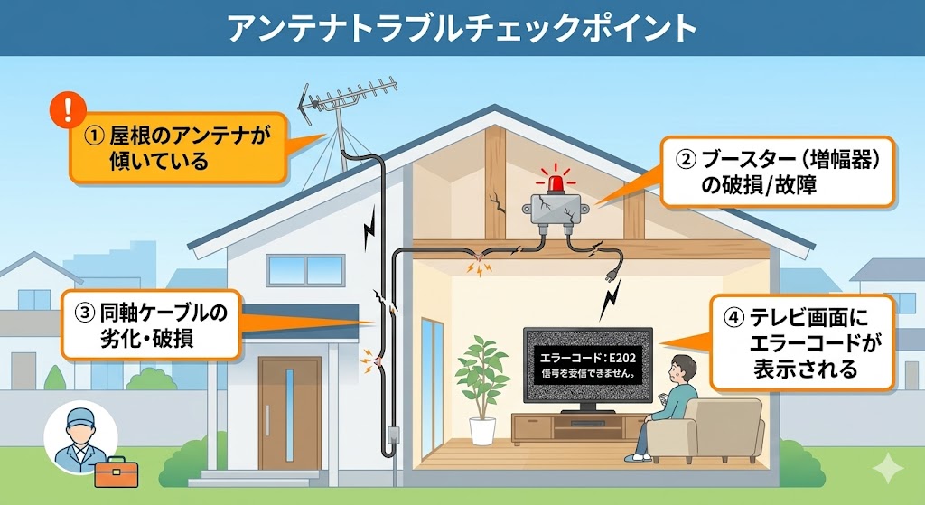 深刻な受信トラブル