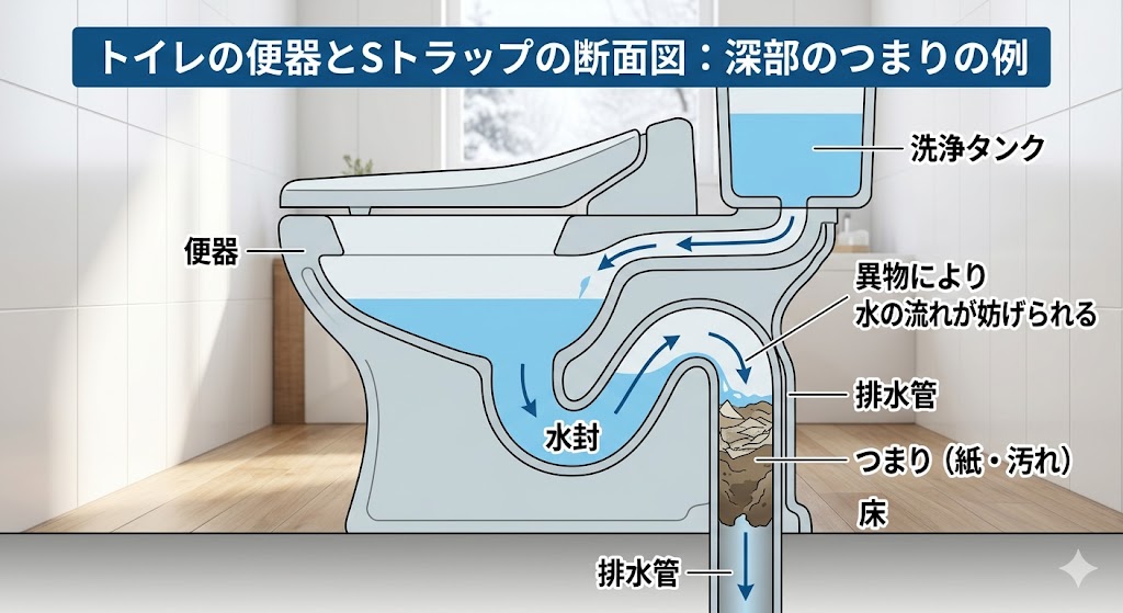 トイレの詰まり