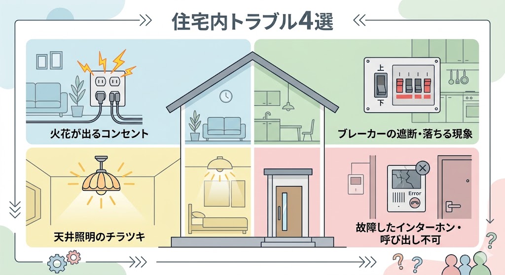 電気のトラブル