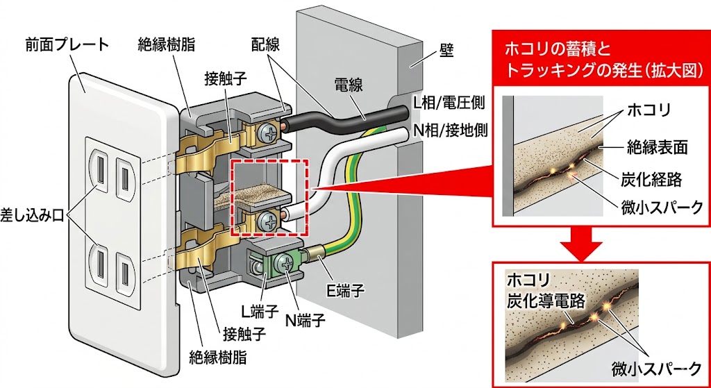 壁内コンセントの異常