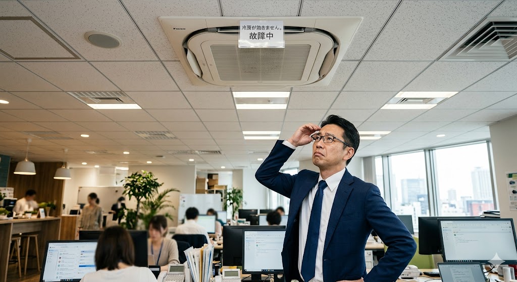 業務用エアコンが冷えない！