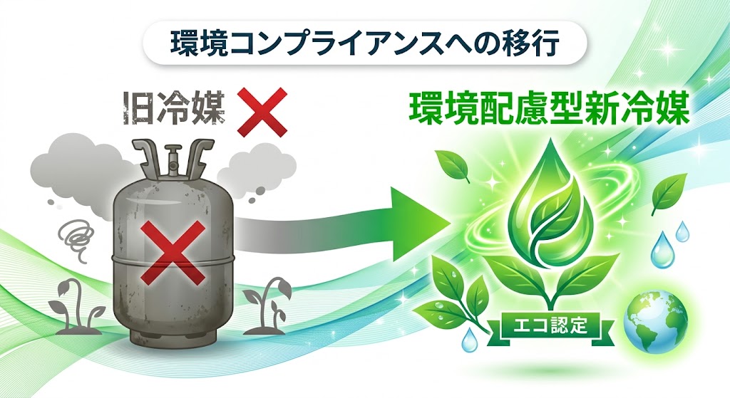 新冷媒への安全な移行