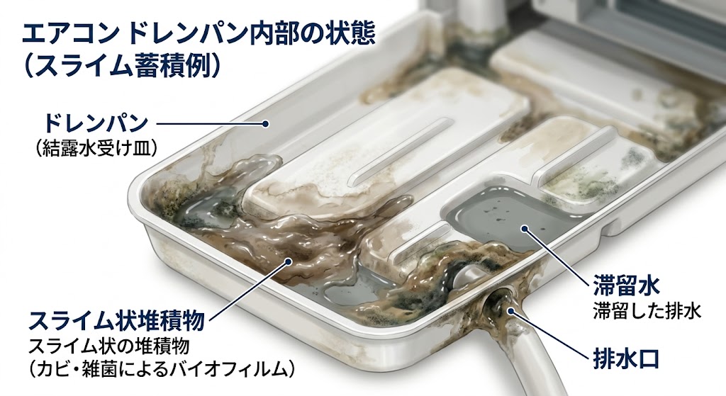 ドレンパンの汚れ