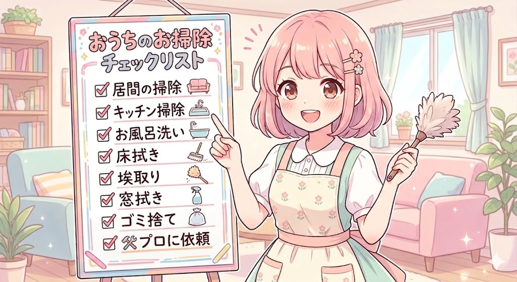 お掃除チェックリスト