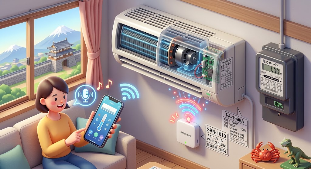 【福井県】古いエアコンが最新スマート家電に！スマートリモコン導入の技術的メリットと外からの快適操作術