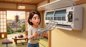 【京都市】エアコンフィルターが変形して入らない！間違った洗い方の原因と解決策
