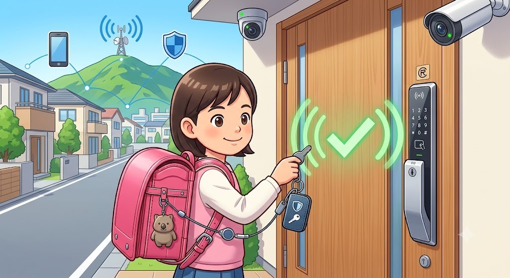 【大阪府池田市】子供の安全を守る鍵の持たせ方。隠せるキーケースとスマートロックの防犯対策