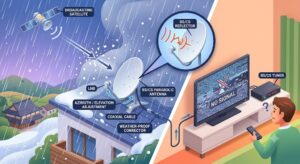 【岡山県吉備中央町】大雨・大雪の日だけBS/CSが映らない？「降雨対応放送」の仕組みとアンテナの隠れた不具合