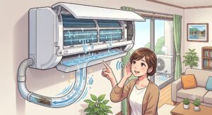 【山口県対応】エアコンから「チョロチョロ」と水音がする？放置してはいけない異音のサインと確実な確認ステップ