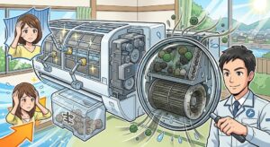 お掃除機能付きエアコンは万能じゃない？プロのクリーニングが必要な理由