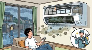 自動お掃除機能付きエアコンの落とし穴！実はホコリ捨てと内部洗浄が必要