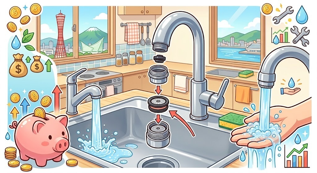 【兵庫県】節水コマで水道代は本当に下がる？仕組みと水圧への影響を徹底解説