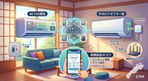 【島根県】Wi-Fi内蔵エアコンと外付けアダプターを徹底比較！ネットワーク設定を確実に行うコツ