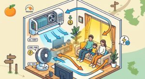 【和歌山県】エアコンの冷暖房効率を劇的に改善！サーキュレーターの最適な配置術と節電効果