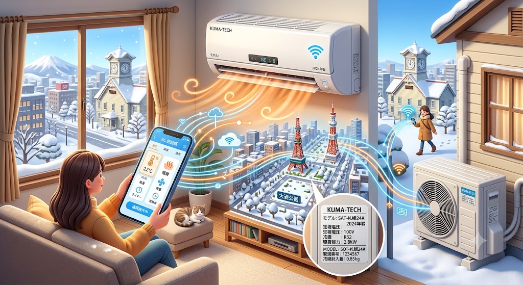 【札幌市】スマホ連動で帰宅直後から快適空間！スマートエアコン導入の技術的メリットと活用術