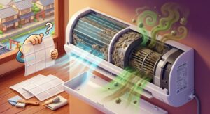 【京都府久御山町】エアコンのフィルター掃除をしたのに臭い？奥に潜む「フィンとファン」の汚れを徹底解説