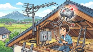 【滋賀県米原市】テレビが映らない？アンテナブースターのランプ消灯・点滅の原因と正しい対処法