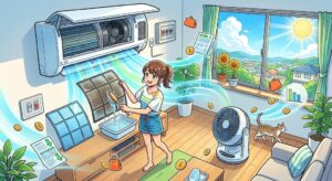 【福岡県春日市】夏のエアコン電気代を賢く抑える！フィルター清掃と気流コントロールの合わせ技