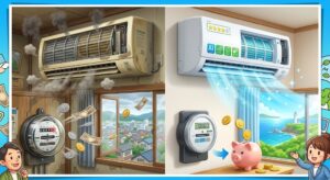 【青森県今別町】電気代の負担を減らす！10年前のエアコンを最新省エネモデルへ買い替える技術的メリット