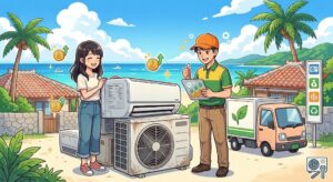 【沖縄県与那原町】取り外した古いエアコンは買取可能？査定額が出る条件とリサイクルショップ活用の落とし穴