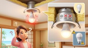 【千葉県南房総市】ダウンライトのLEDがすぐ切れる原因は？熱暴走を招く器具のミスマッチと解決策