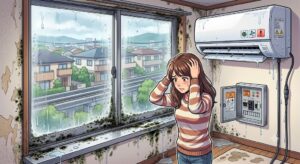 【東京都日野市】窓ガラスの深刻な結露に注意！サッシ周りの黒カビを招くメカニズムと確実な対策法