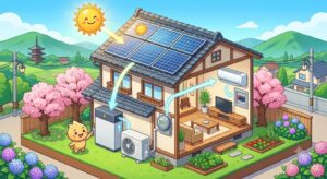 【奈良県河合町】エアコンの電気代をゼロへ！太陽光発電と蓄電池で実現する次世代のエコな暮らし